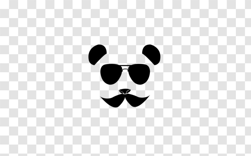 Giant Panda Moustache Cuteness Glasses - Disguise Transparent PNG