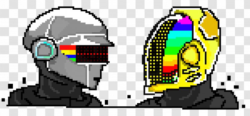 Pixel Art Daft Punk - Car Transparent PNG