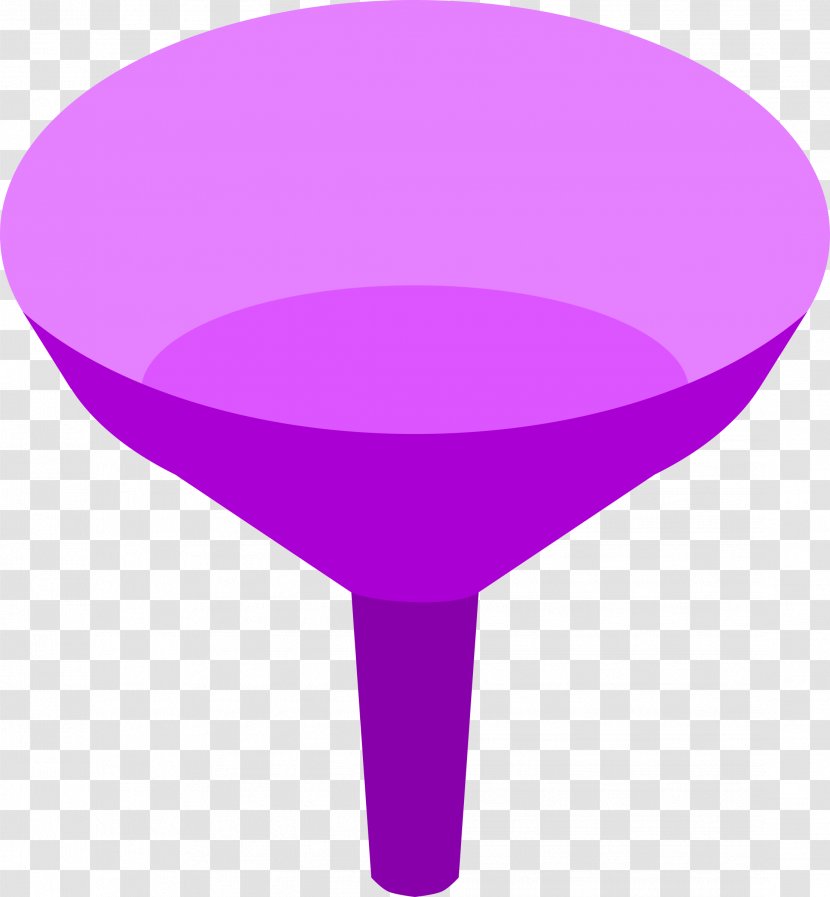 Funnel Clip Art - Laboratory - Purple Transparent PNG
