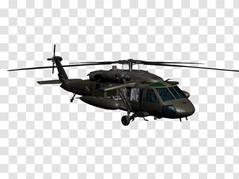 Sikorsky UH-60 Black Hawk Military Helicopter UH-60L Aircraft - Helicopters Transparent PNG