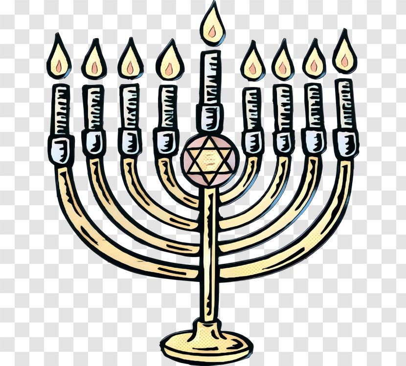 Clip Art Menorah Hanukkah Dreidel - Unity Candle - Holiday Transparent PNG
