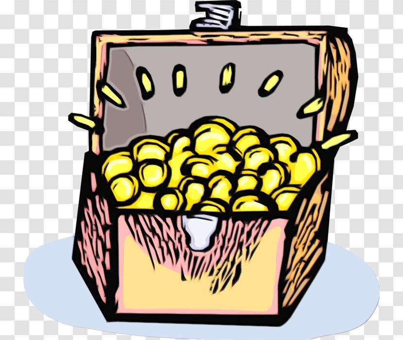Storage Basket Clip Art Yellow Baking Cup Side Dish - Watercolor Transparent PNG