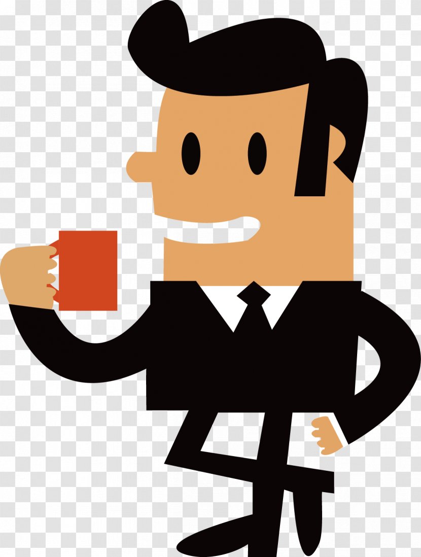 Tea Coffee Cartoon - Joint - Man Transparent PNG