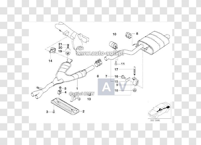 BMW 5 Series Car Exhaust System Muffler - 2019 Mini Cooper - Bmw 520 Transparent PNG