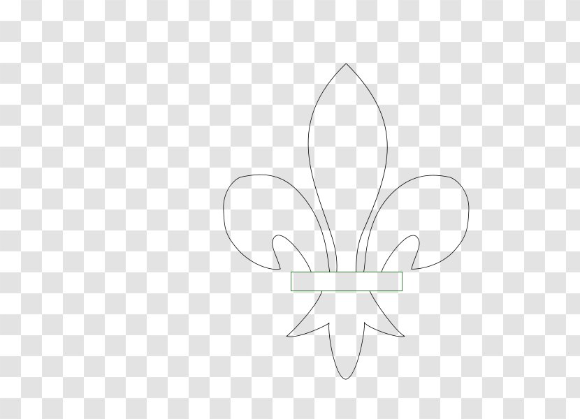 Petal Logo White Line Art Clip - Cartoon - Fleur-de-lys Transparent PNG