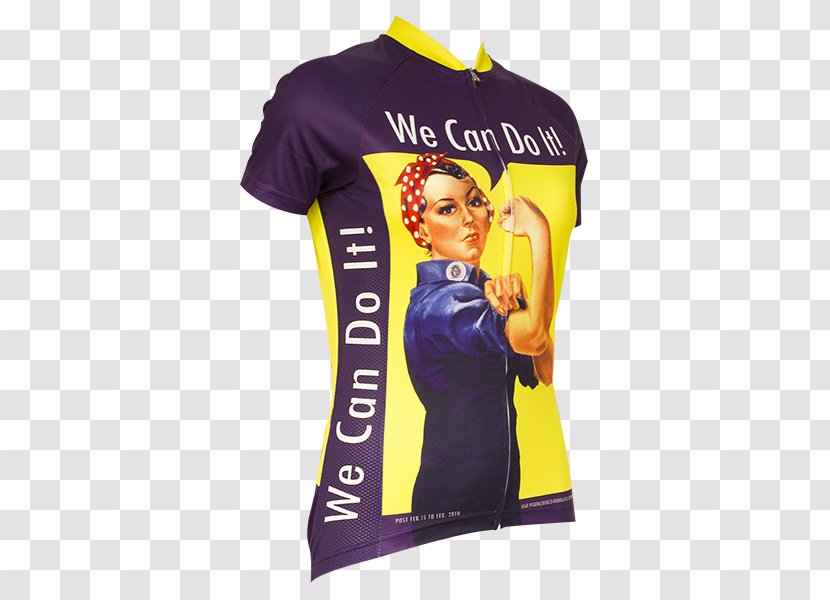 Cycling Jersey T-shirt We Can Do It! Rosie The Riveter - T Shirt Transparent PNG