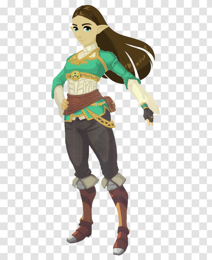 The Legend Of Zelda: Breath Wild Princess Zelda Link Character - Concept Transparent PNG