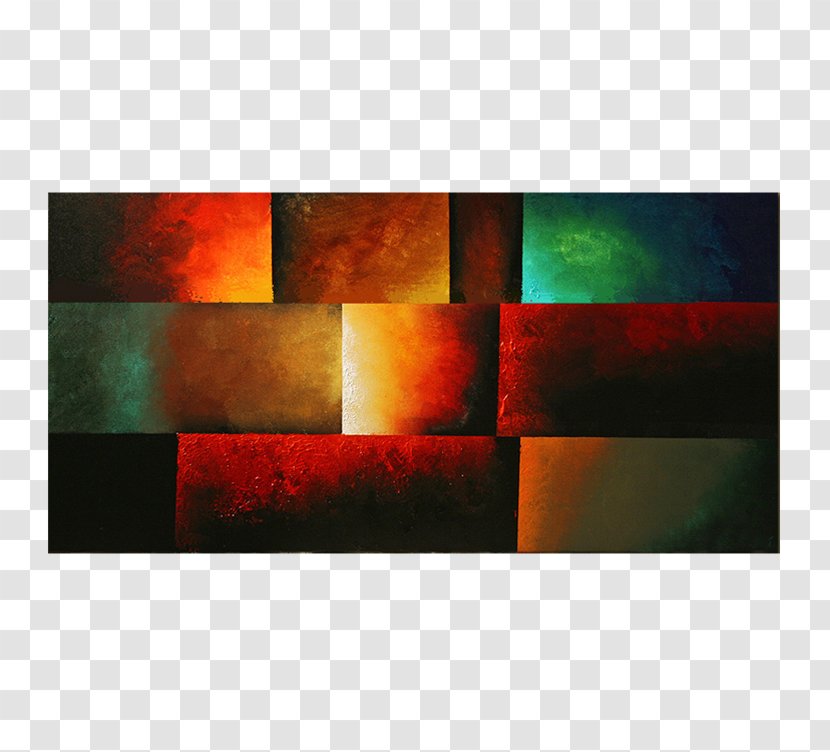 Modern Art Abstract Painting Abstrakte Malerei - Contemporary - Hand Painted Landscape Transparent PNG