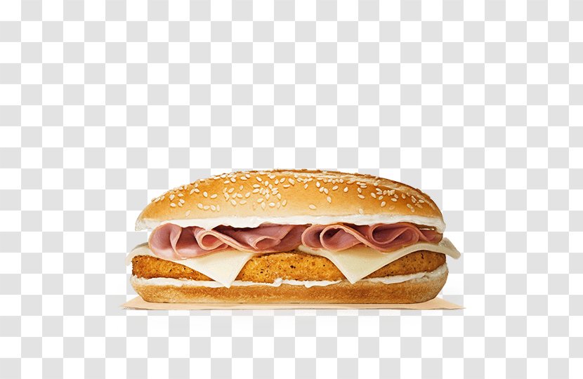 Cheeseburger Breakfast Sandwich Whopper Fast Food Ham And Cheese - Pan Con Pollo Transparent PNG