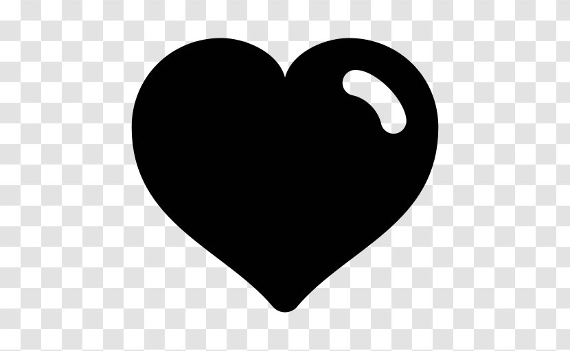 Heart Shape - Black And White Transparent PNG