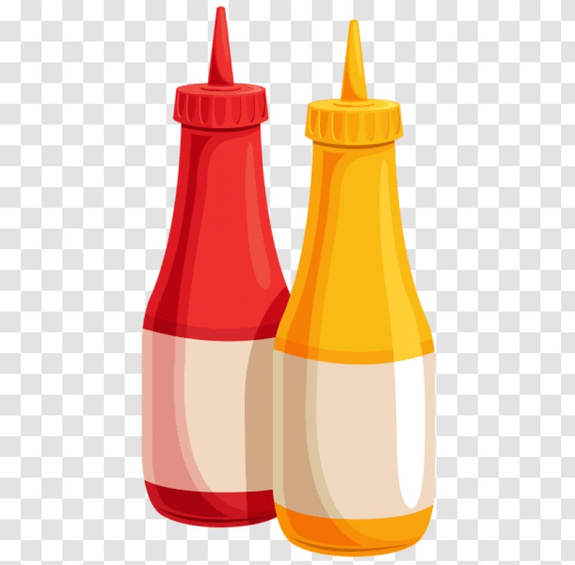 Clip Art Hot Dog Ketchup Mustard - Fast Food Transparent PNG