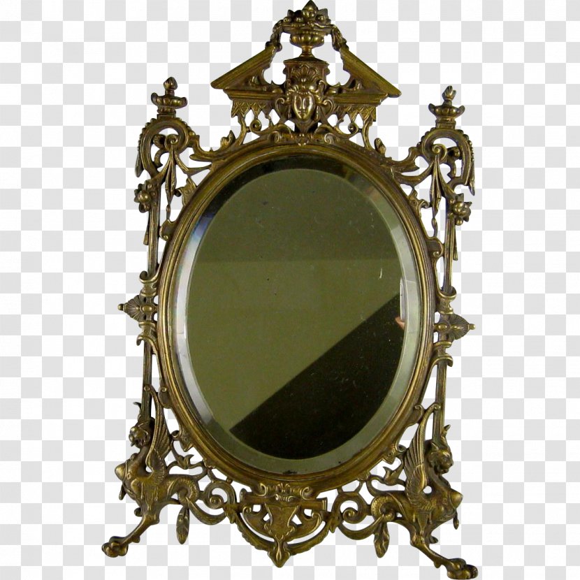 Table Mirror Renaissance Revival Architecture Antique Vanity - Interior Design Services Transparent PNG