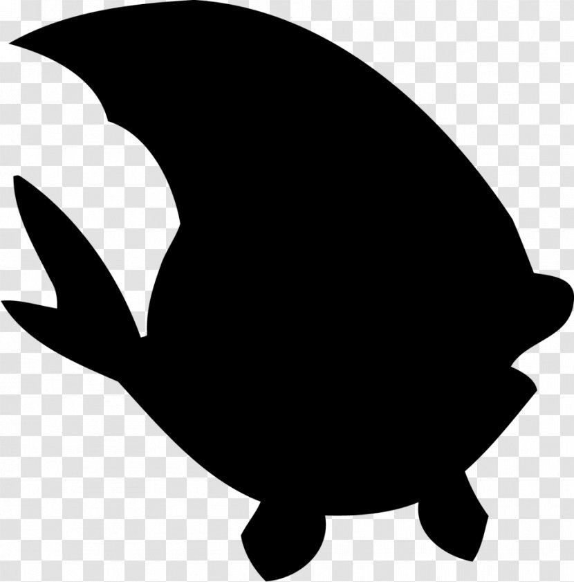 Clip Art Beak Silhouette Leaf Black M - Turtle Transparent PNG