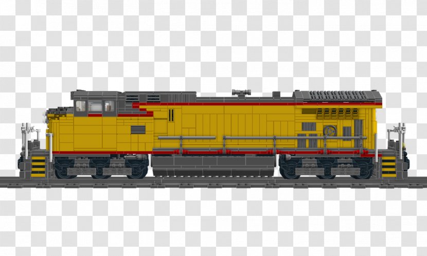 Locomotive GE Dash 9-44CW 9 Series Railroad Car Rail Transport - Ge 944cw - Lego Trains Transparent PNG