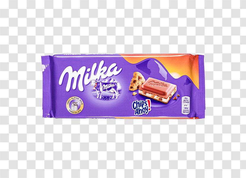Milka Chips Ahoy! Chocolate Fudge - Milk Transparent PNG