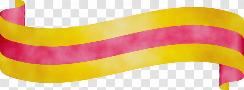 Yellow Pink Line Transparent PNG