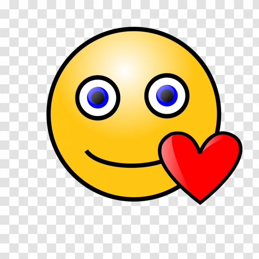 Smiley Emoticon Heart Love Clip Art - Face Emoji With No Background Transparent PNG