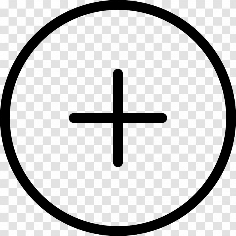 Black And White Symbol Area - Button Transparent PNG