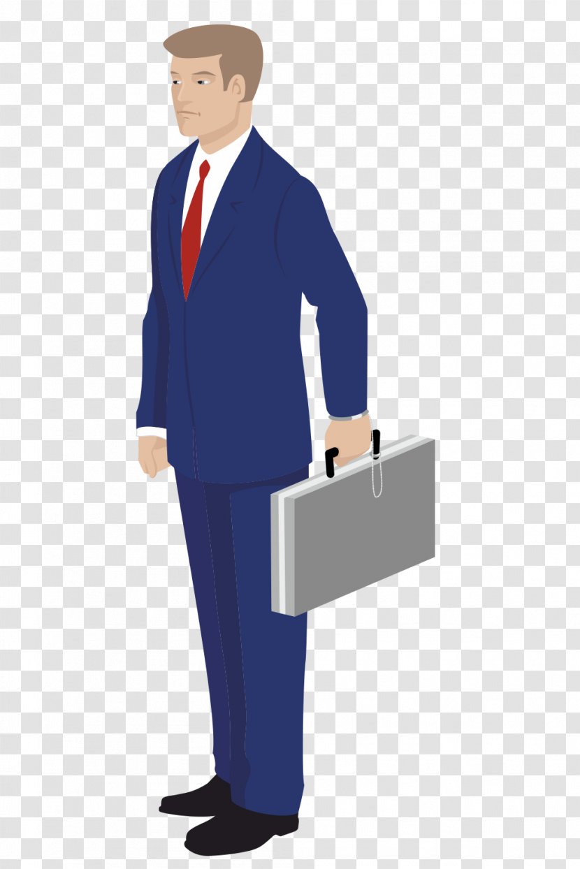 Cartoon Man Drawing - Recruiter - A In Suit Transparent PNG