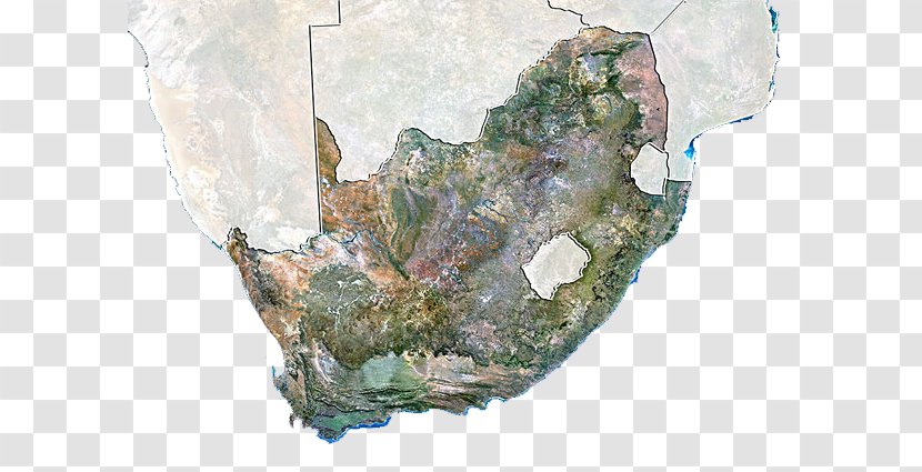 South Africa Stock Photography Satellite Imagery - Geography Map Transparent PNG