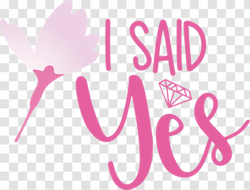 I Said Yes She Said Yes Wedding Transparent PNG