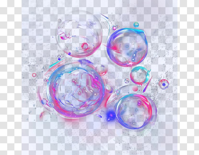 Plastic Circle Purple - Bubble Light Effect Transparent PNG