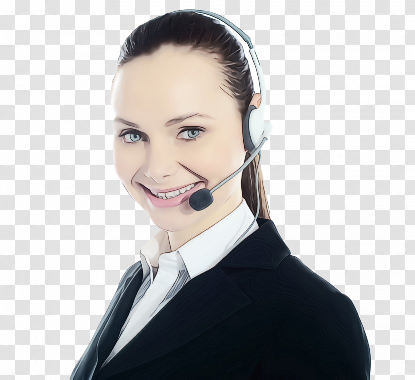 Face Chin Head Nose Eyebrow - Telephone Operator - Neck Transparent PNG
