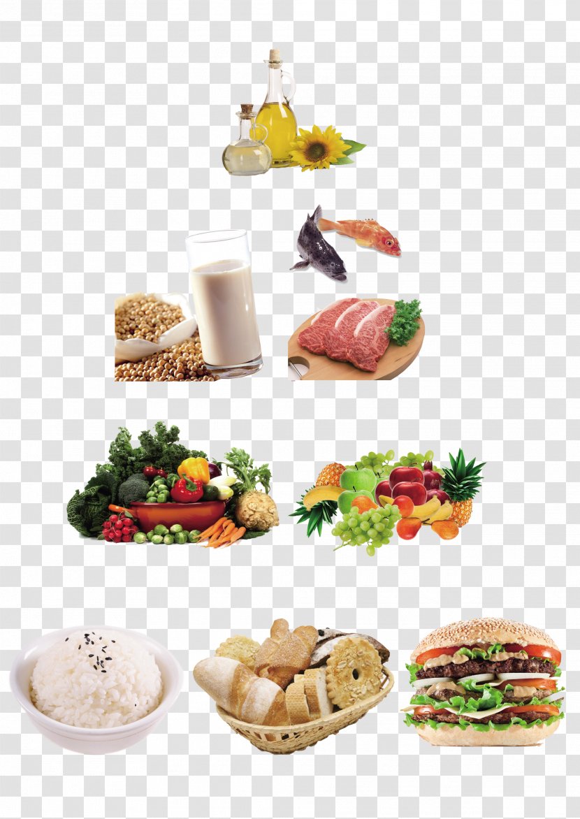 Food Pyramid Healthy Diet Nutrition - PSD Transparent PNG