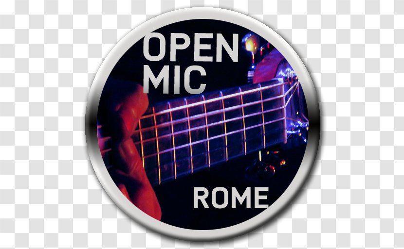 Open Mic Rome Acoustic Bass Guitar Roma Italia - Heart Transparent PNG