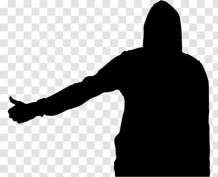 Silhouette Hitchhiking - Person - Man Transparent PNG