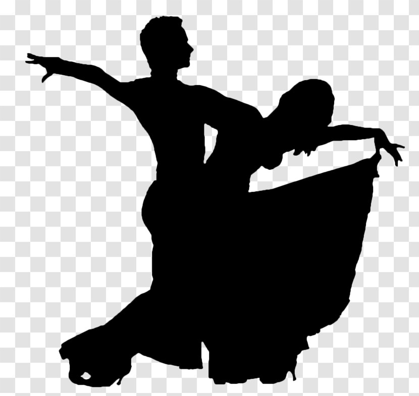 Ballroom Dance Swing Clip Art - Black And White - Modern Transparent PNG