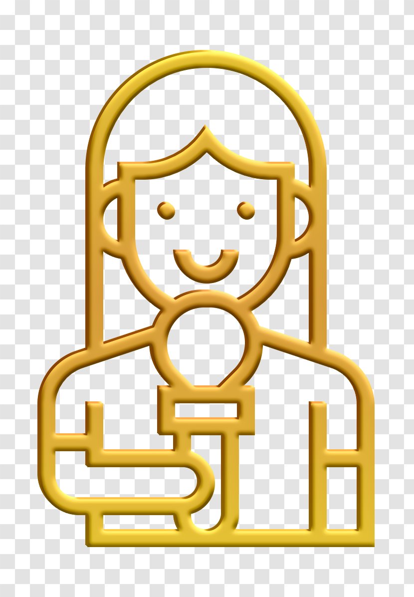 Announcer Icon Broadcaster Journalist - Symbol Yellow Transparent PNG