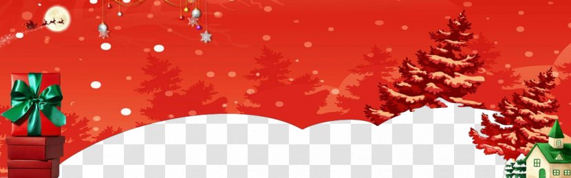 Merry Christmas Happy New Year Background - Red Pattern Transparent PNG