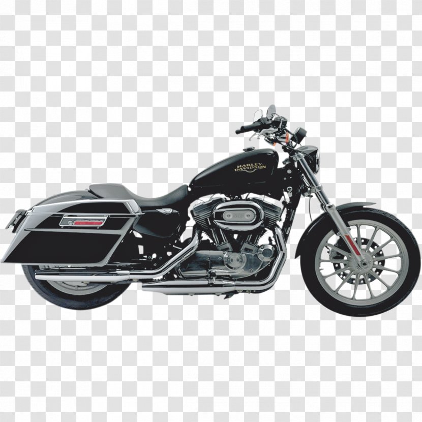 Saddlebag Exhaust System Harley-Davidson Super Glide Motorcycle - Harleydavidson Touring Transparent PNG