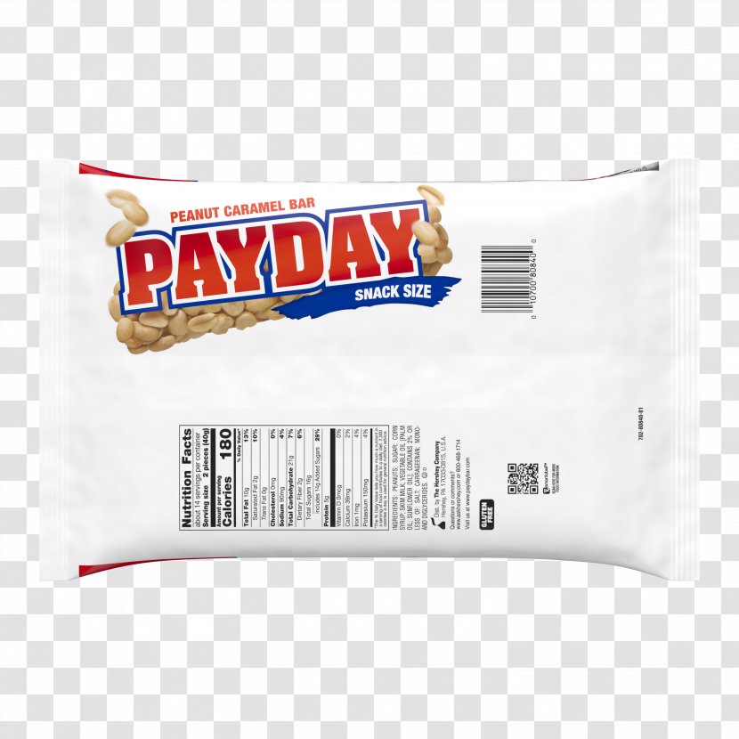 Chocolate Bar PayDay Candy Caramel - Ingredient Transparent PNG