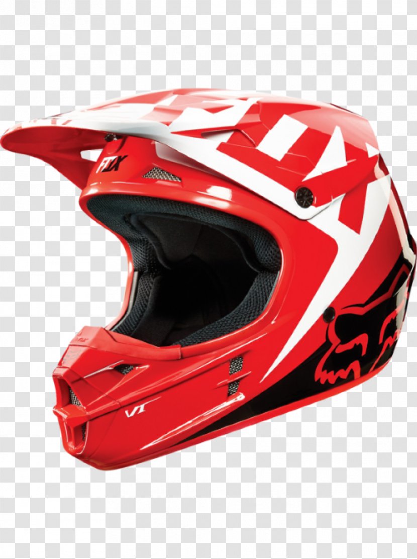 Motorcycle Helmets Fox Racing - Bicycle Helmet - Motocross Transparent PNG
