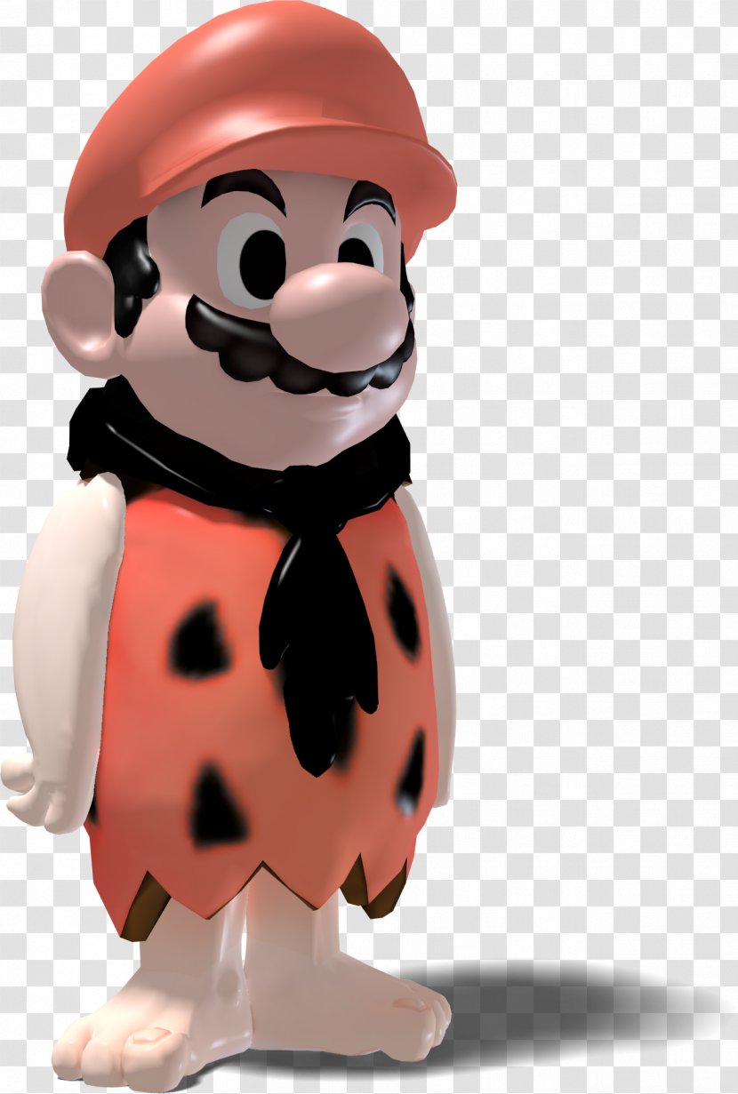 Super Mario Maker Father Fred Flintstone 3D Modeling - Fictional Character - Flintstones Transparent PNG