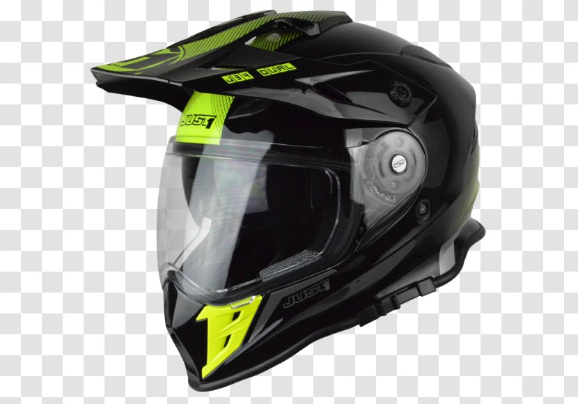 Motorcycle Helmets Dual-sport Thermoplastic Off-roading - Personal Protective Equipment - Yellow Shape Transparent PNG