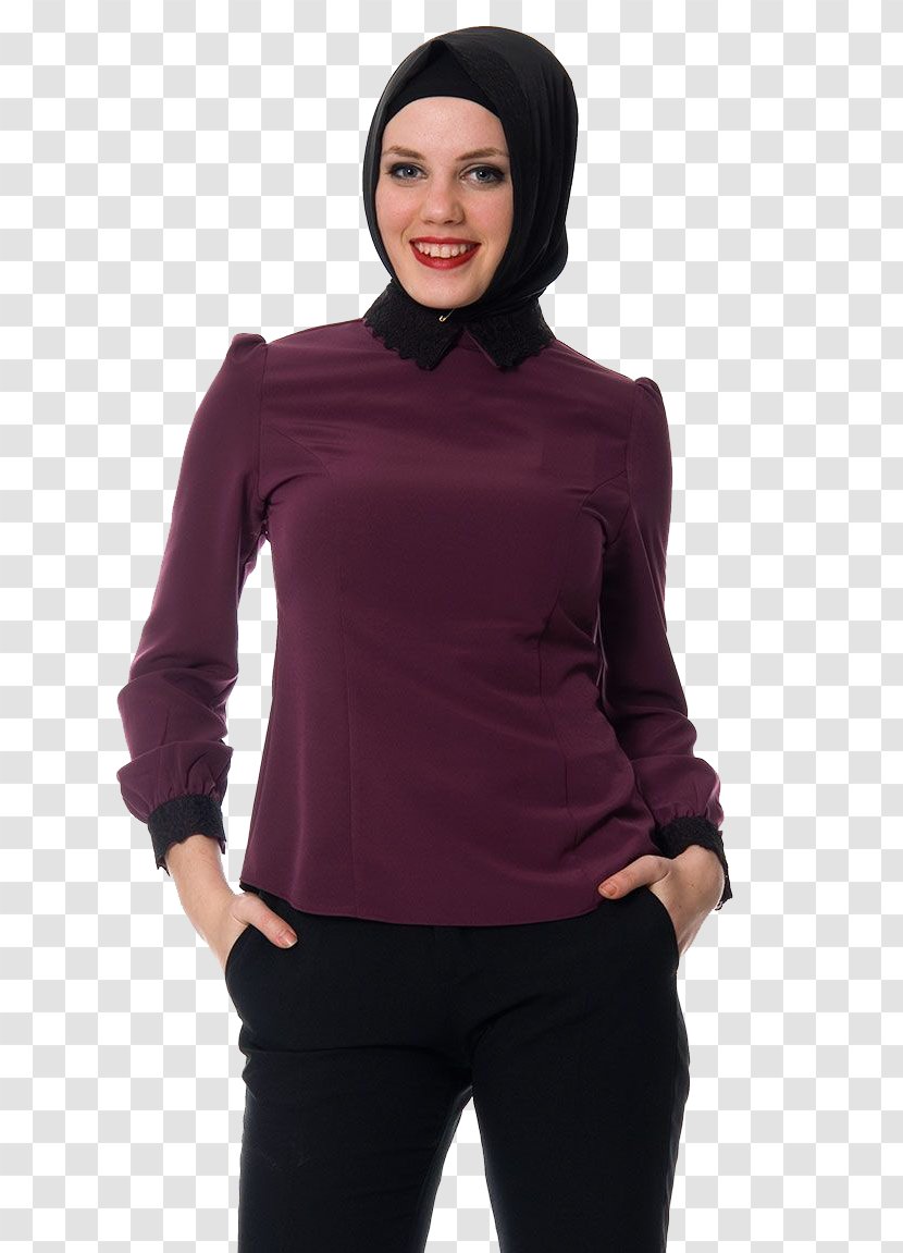 Blouse Shoulder Sleeve Black M - Magenta - Resimler Transparent PNG