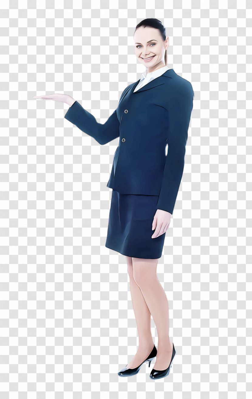 Clothing Standing Uniform Formal Wear Suit - Flight Attendant - Sleeve Dress Transparent PNG