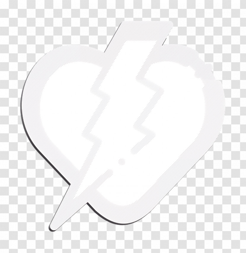 Thunder Icon Rock And Roll Icon Heart Icon Transparent PNG