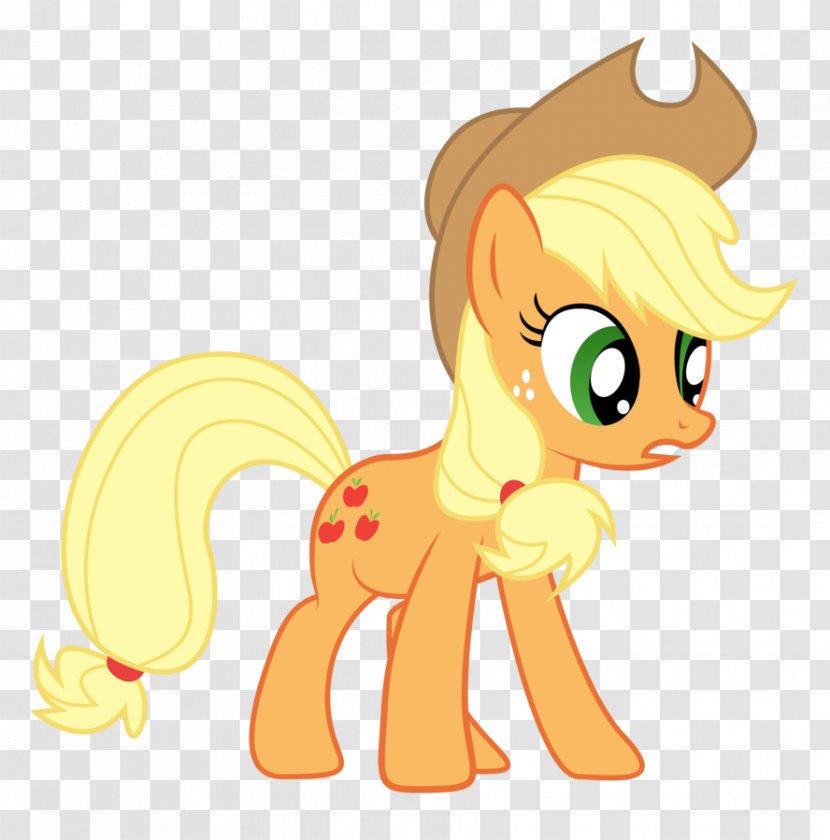 Applejack Pony Fluttershy Pinkie Pie Rarity - Vertebrate Transparent PNG