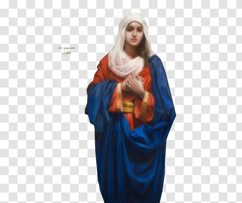 Mary Drawing Robe DeviantArt Christianity - Silhouette - Virgin Transparent PNG
