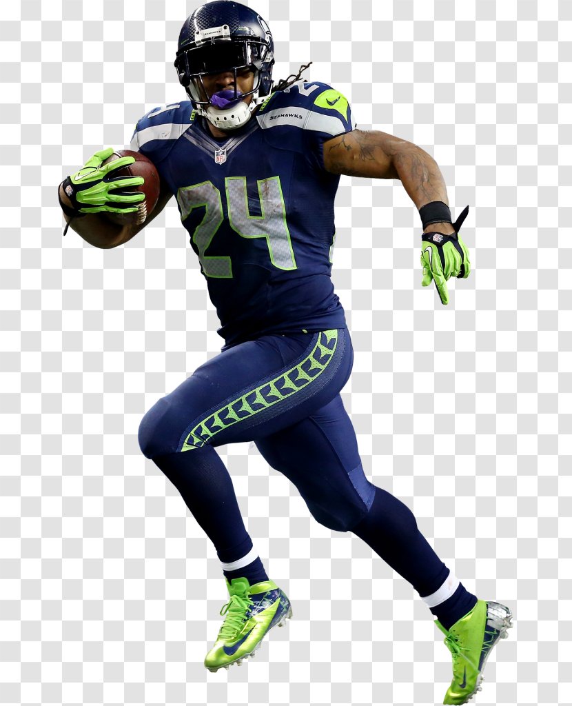 American Football Helmets Seattle Seahawks Oakland Raiders Green Bay Packers - Marshawn Lynch - High Res Transparent PNG
