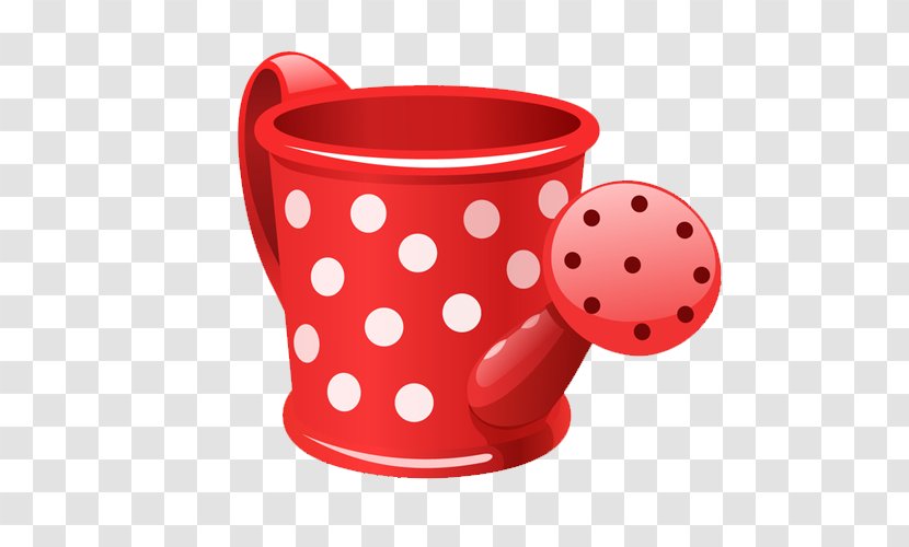 Mug Polka Dot Cup - Red Transparent PNG