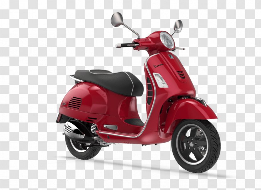 Piaggio Vespa GTS 300 Super Scooter Motorcycle - Accessories Transparent PNG