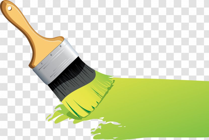 Paintbrush - Paint - Seven Color Spray Brush Transparent PNG