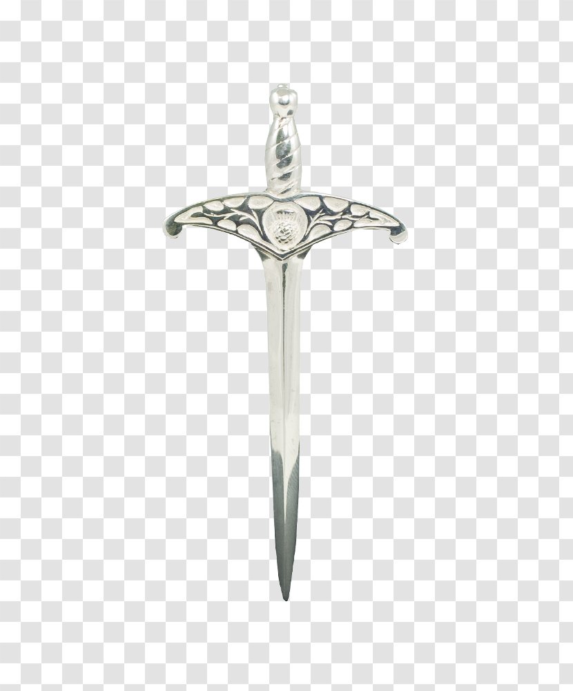 Kilt Pin Silver Body Jewellery - Sword - SWORD Transparent PNG