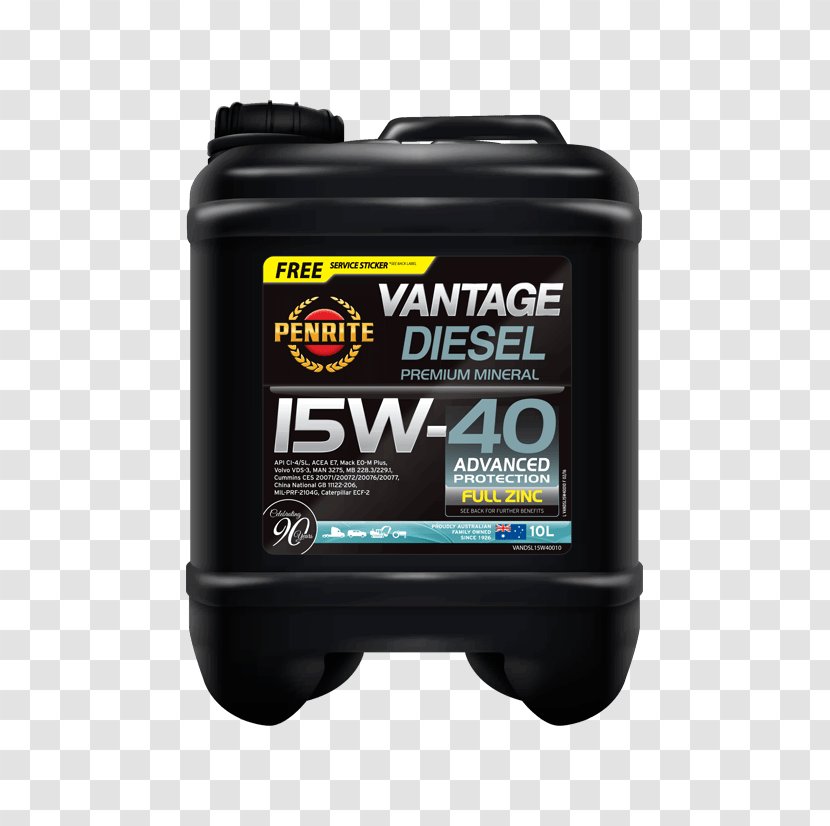 Motor Oil Synthetic Diesel Engine Penrite HPR 10 Car - Hpr - Sludge Transparent PNG