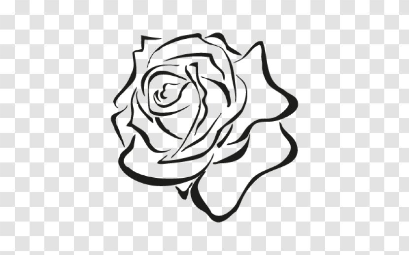 Vector Rose Sea - Order - Black And White Transparent PNG